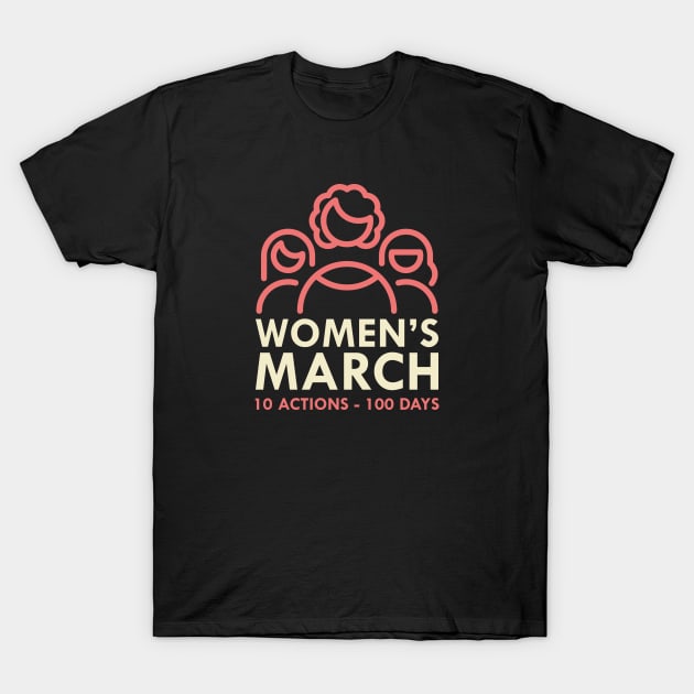 Women's March T-Shirt by VectorPlanet